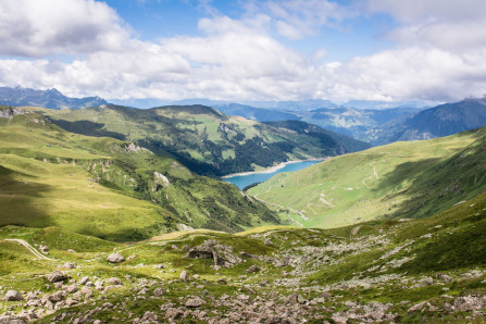 Randonnée du lac Presset – Redescente vers le lac de Roselend