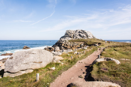 Point de vue sur l'île Vierge à Porz Grac'h