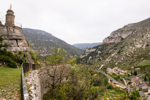 La Malène – Vue depuis la statue de la Vierge La Malène – Vue depuis la statue de la Vierge