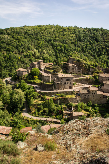 Malleval – Vue des lacets à l'est Malleval – Vue des lacets à l'est