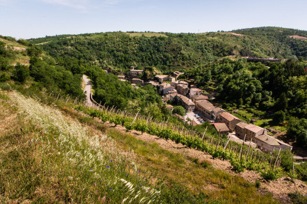 Malleval – Vue des lacets à l'est Malleval – Vue des lacets à l'est