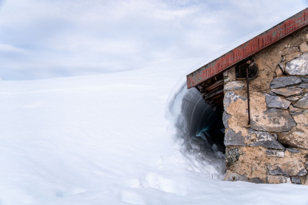 Randonnée de Pralognan au refuge du Roc de la Pêche – Partie entre Les Prioux et le refuge du Roc de la Pêche (janvier 2022)