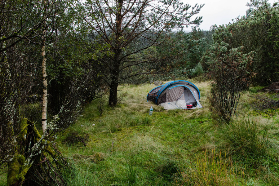 Camping sauvage près du Lysefjord Camping sauvage près du Lysefjord