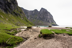 Randonnée de la plage de Kvalvika Randonnée de la plage de Kvalvika