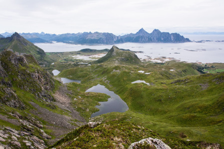 Randonnée de Trolldalstinden – Vue depuis le plateau Randonnée de Trolldalstinden – Vue depuis le plateau
