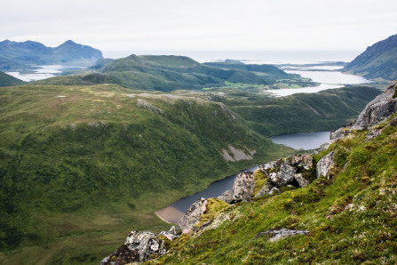 Randonnée de Trolldalstinden – Vue depuis le plateau Randonnée de Trolldalstinden – Vue depuis le plateau